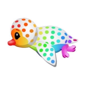 Polka Rainbow Penguin